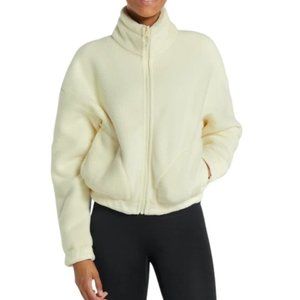 GYMSHARK Sherpa Jacket Light Yellow XS